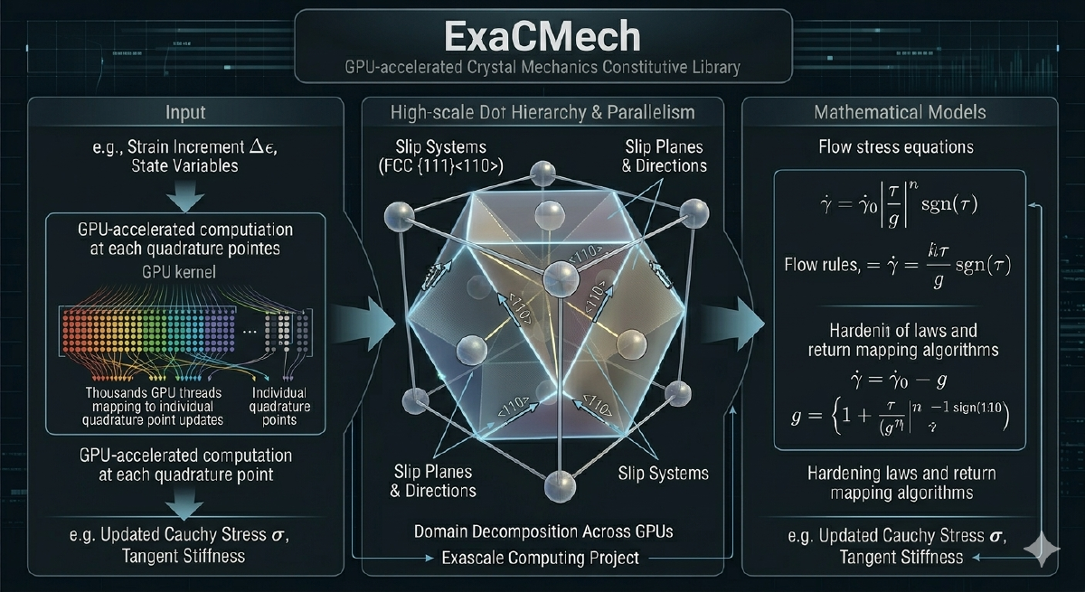 ExaCMech: GPU-Native Crystal Plasticity Constitutive Library